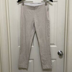 A New Day Women's Size 2 Striped‎ High Rise Side Zip Skinny Ankle Stretch Pants
